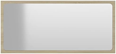 Sonoma Oak Wall Mirror 315x146in Durable Modern Design