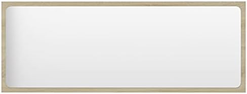 Sonoma Oak Bathroom Mirror 394x146x06 Wall Mounted