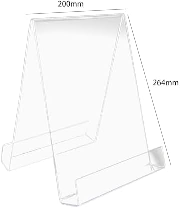 Acrylic Book Stand for Cookbooks and Brochures 264cm x 20cm