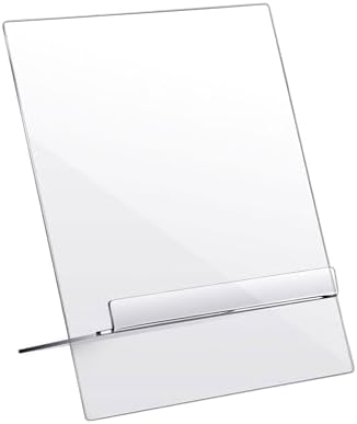 SHIUCS Acrylic Recipe Holder - Kitchen Display Stand for Cookbooks and Magazines