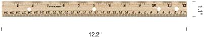 Fiskars 12 Inch Wood Ruler for Kids and Students