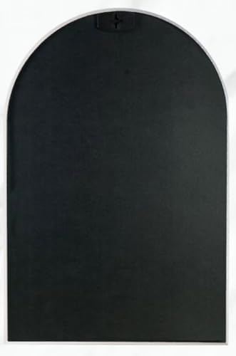 AYJOIR 24 x 36 Arch Bathroom Mirror with Silver Metal Frame