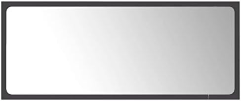 Gray Bathroom Mirror 354 x 146 Wall Mount