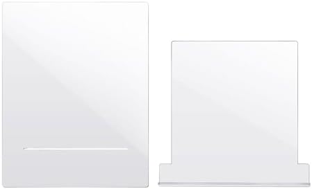 SHIUCS Acrylic Recipe Holder - Kitchen Display Stand for Cookbooks and Magazines