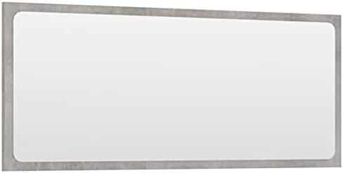 Modern Concrete Gray Bathroom Mirror 354x146