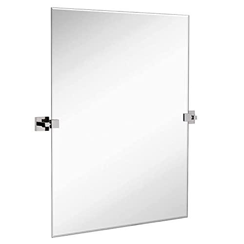 Hamilton Hills 30x40 Inch Pivot Wall Mirror with Chrome Brackets 1