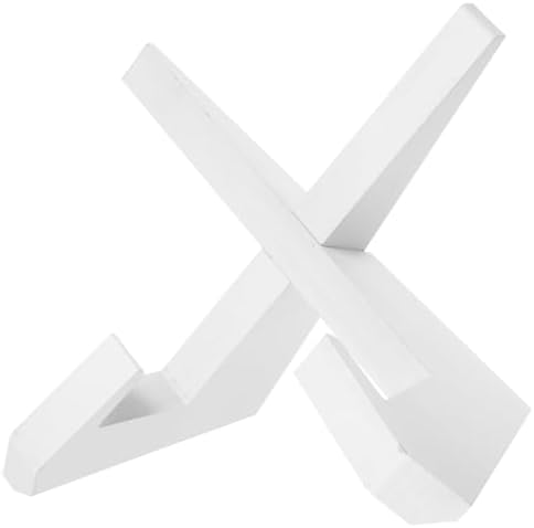 HAPINARY X Shaped Cookbook Stand Pine Wood White