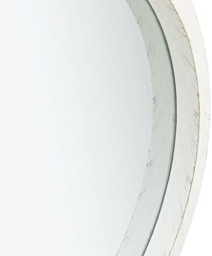 Retro Wall Mirror with Strap - 157 White