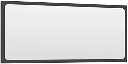 Gray Bathroom Mirror 354 x 146 Wall Mount