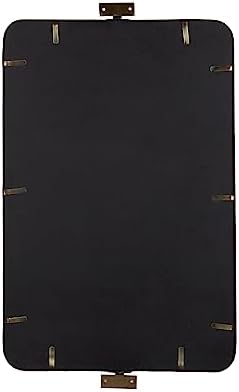 Kate and Laurel Elijah Rectangular Pivot Wall Mirror 38 x 24 Black