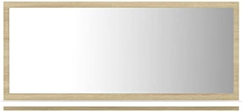 Wall Mounted Acrylic Mirror with Open Shelf for Bathroom Vanity