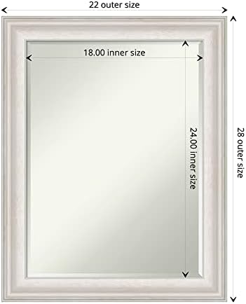 Amanti Art Bronze Bathroom Mirror 29x23 Trio Frame
