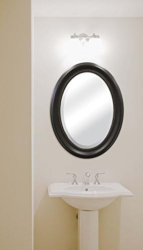 MCS 225x295 Large Wall Mirror Bronze Oval Frame