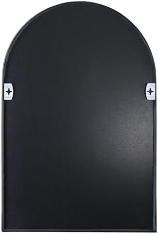Oteymart 24x36 Arch Mirror with Black Frame