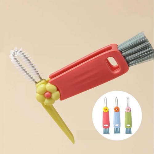 Kerrtoa 3 in 1 Cup Lid Cleaning Brush Set 6pcs 1