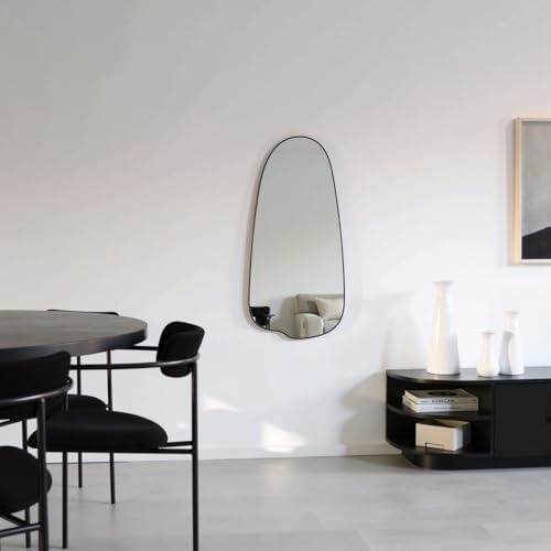 Gumcoly 15x32 Black Irregular Wall Mirror