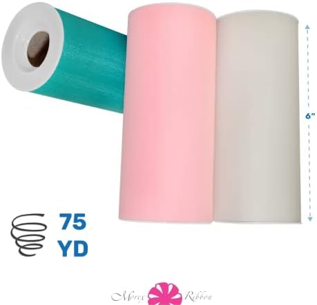 Morex Ribbon Princess Tiara 6 x 75 YD for Tutu Skirt