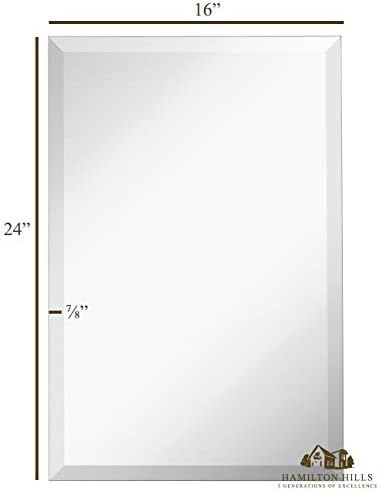 Hamilton Hills 16x24 Frameless Rectangular Mirror