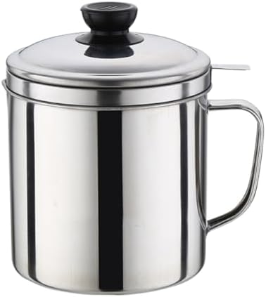 Hemoton Food Strainer with Handle for Oil and Grease
