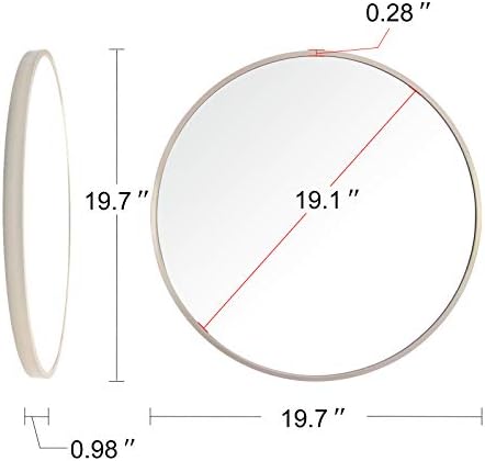 20in Wall Circle Mirror with Gold Frame 1