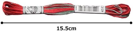 DMC 517-4517 Embroidery Floss Cotton 87 Yards RedGreen