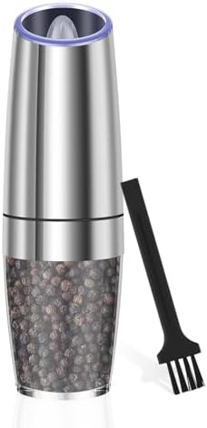 Electric Salt Pepper Grinder Set with LED Light and Adjustable Coarseness