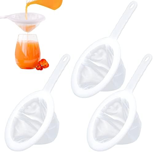 WXJ13 3-Piece Food Grade Nylon Mesh Strainer Set