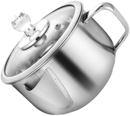 BRIGHTFUFU 1pc Stainless Steel Oil Strainer Pot