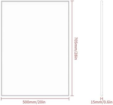 CRATECOOP 28 x 20 Inch Black Bathroom Mirror with Metal Frame