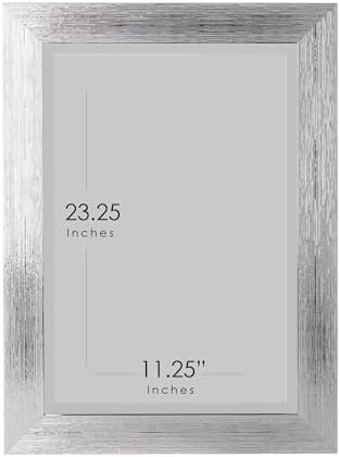 Head West Chrome Textured Beveled Wall Vanity Mirror 17x29