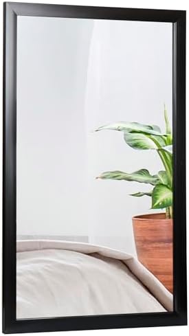 ZenStyle 24x36 Black Metal Framed Bathroom Mirror