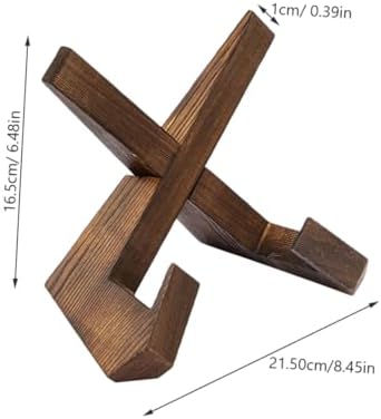 GRIRIW Wooden Cookbook Stand for Reading and Display