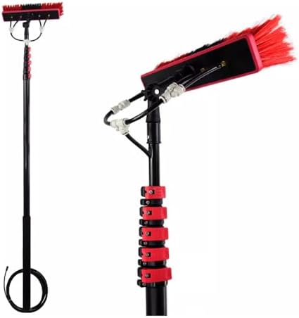 Handheld Window Groove Cleaning Tool with 4 Nozzle Brush Head