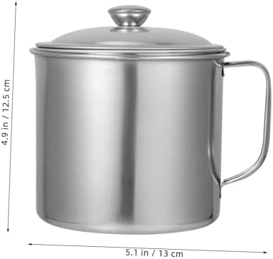 Hemoton Food Strainer with Handle for Oil and Grease