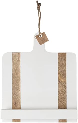 Mud Pie White Wood Cookbook Holder 11 14 x 15 12