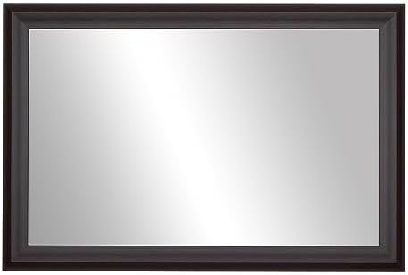 Frame My Mirror Brown Framed Mirror 36x24 Wall Mount