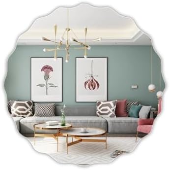 Sunflower Wall Mirror for Bathroom 20cm Clear Decorative