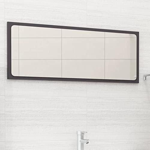 Gray Bathroom Mirror 354 x 146 Wall Mount