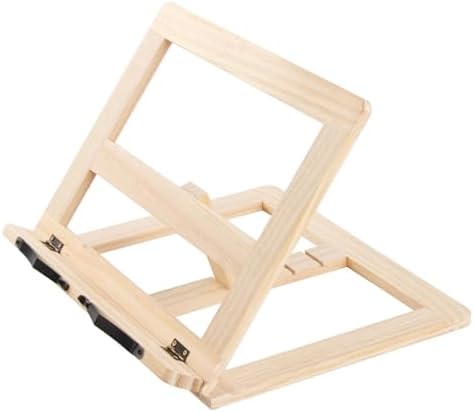 Beufee Wooden Cookbook Stand for Reading and Display