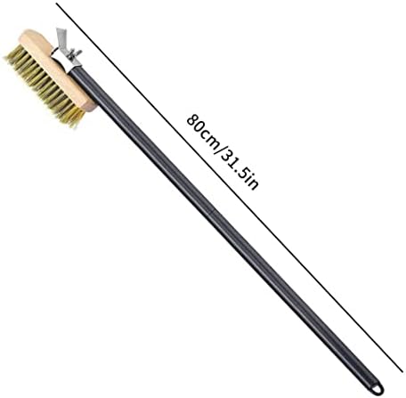 Gcroet Oven Cleaning Brush with Scraper 80cm