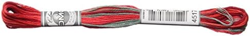DMC 517-4517 Embroidery Floss Cotton 87 Yards RedGreen