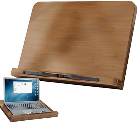 Adjustable Book Holder Tray for Desk Cooking and Reading