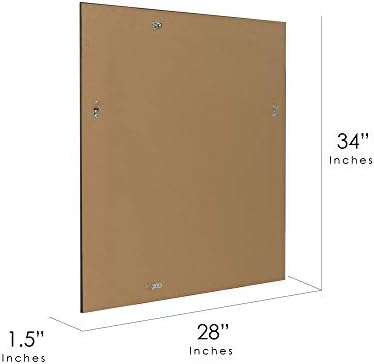 Head West Deep Cherry Beveled Wall Vanity Mirror 28x34