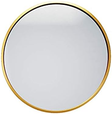 Nordic Round Mirror with Modern Gold Frame