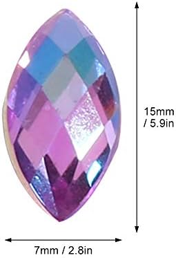 Walfront 500Pcs Crystal Rhinestones for Crafts and Decor