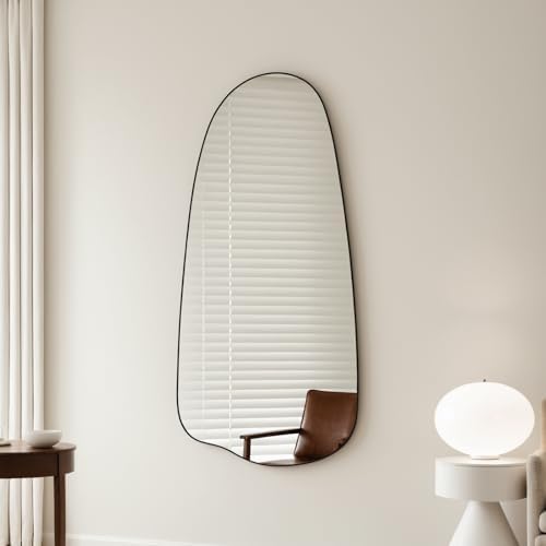 Gumcoly 15x32 Black Irregular Wall Mirror
