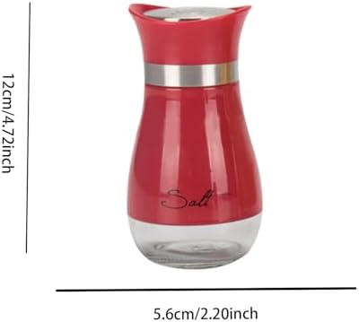 Stainless Steel Salt and Pepper Shaker Set with Glass Bottom