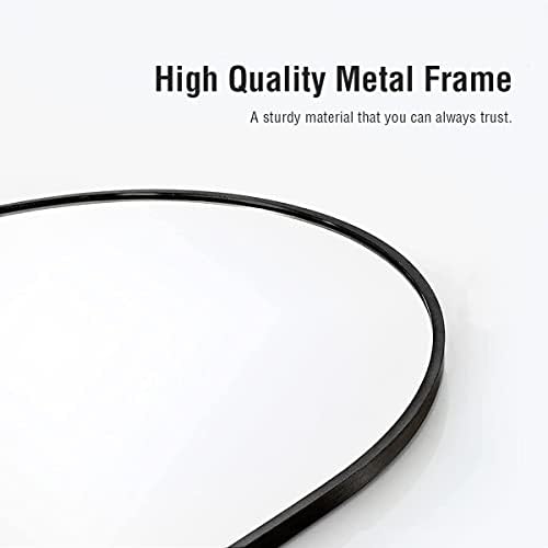 DYNWELL 20x30 Inch Black Frame Wall Mirror