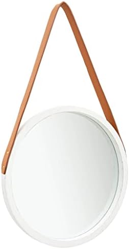 YUHI-HQYD 157 Round White Mirror with Strap