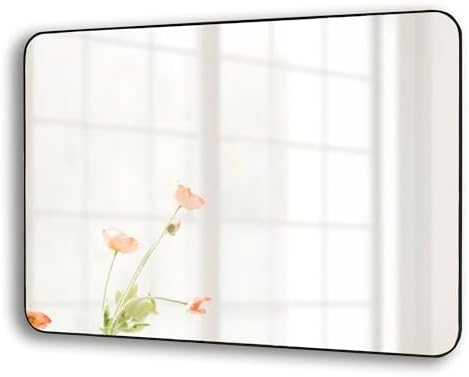 CULER 20x30 Inch Black Frosted Wall Mirror 1